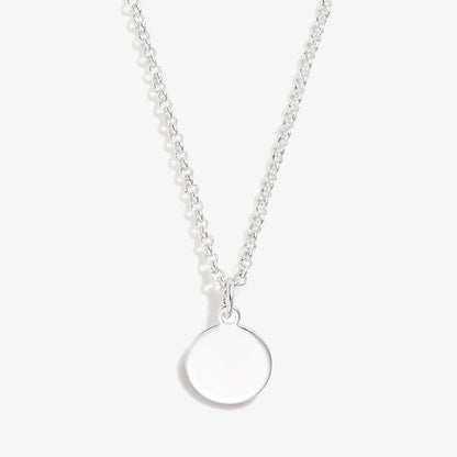 Small Circle Charm Necklace, 19''