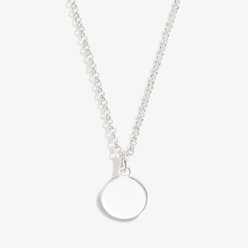 Small Circle Charm Necklace, 19''