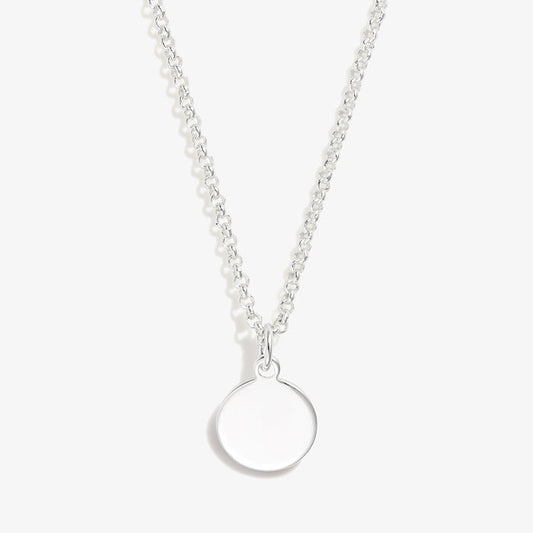 Small Circle Charm Necklace, 19''