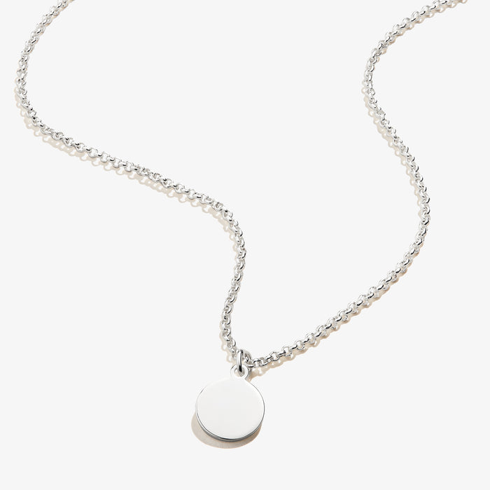 Small Circle Charm Necklace, 19''