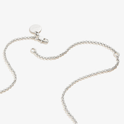 Small Circle Charm Necklace, 19''