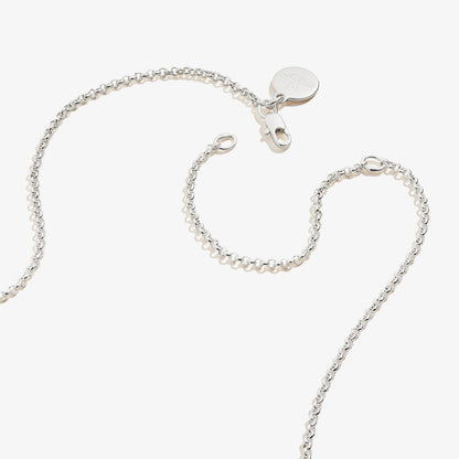 Small Heart Charm Necklace, 19''