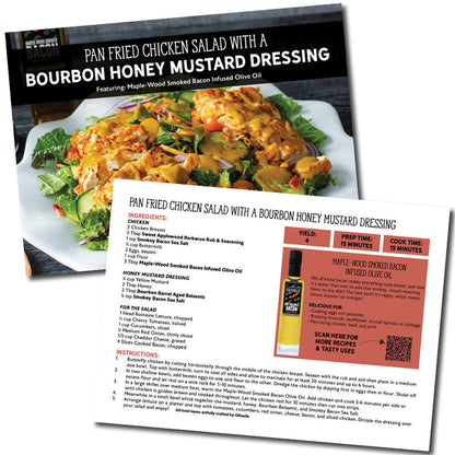 Pan Fried Chicken Salad with Honey Mustard Dressing Recipe Card