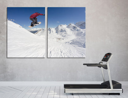 Snowboarding Canvas Print #4173