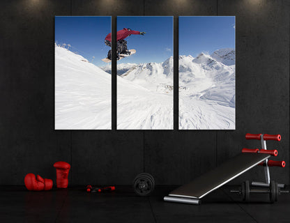 Snowboarding Canvas Print #4173