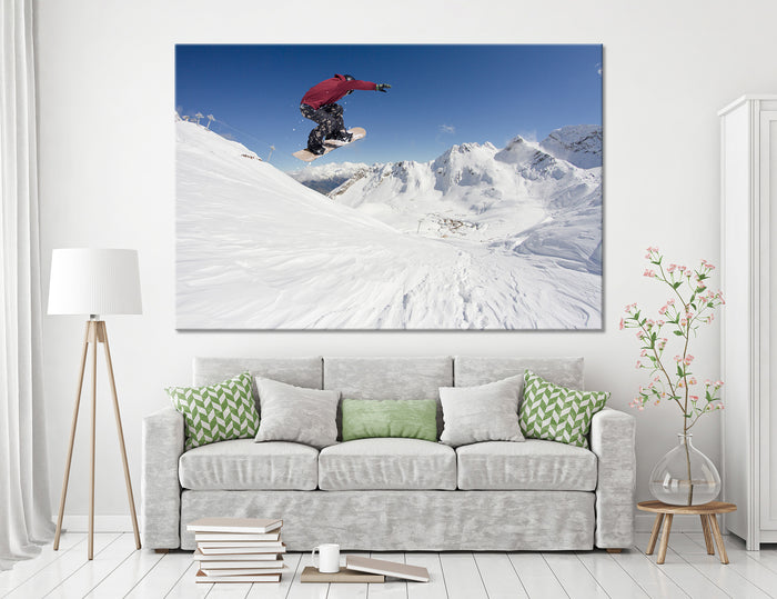 Snowboarding Canvas Print #4173
