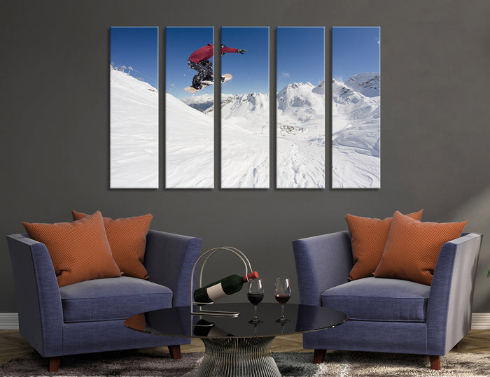 Snowboarding Canvas Print #4173
