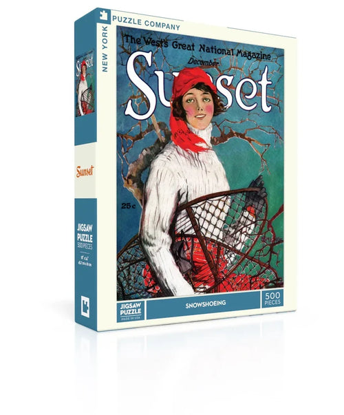 Snowshoeing 500 Piece Puzzle