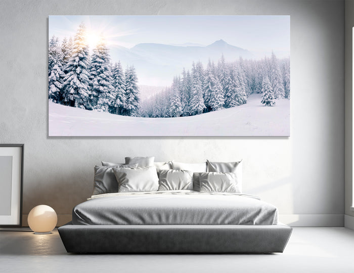 Snowy Forest Canvas Print #7194