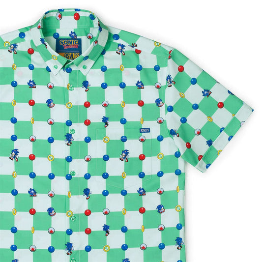 RSVLTS XS Sonic Short Sleeve Shirt Sonic "Blue Sphere Bonanza" – KUNUFLEX Short Sleeve Sonic "Blue Sphere Bonanza" – KUNUFLEX Short Sleeve