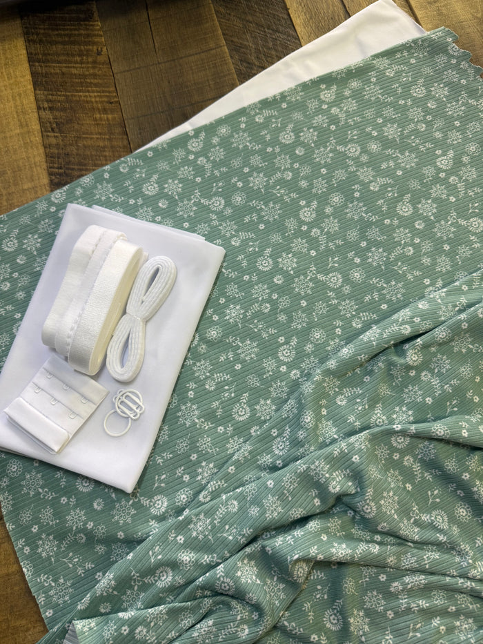 Speary Mint Knit Fabric 1/2 yard - BRAugust Special