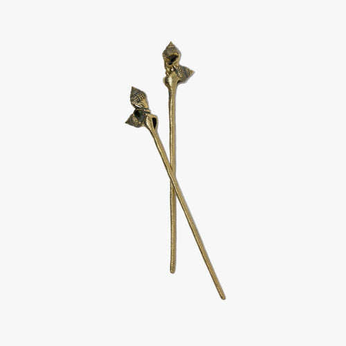 Spire Hair Stick - Yellow Bronze