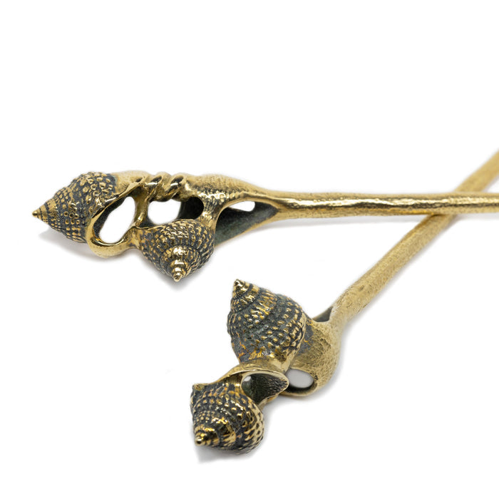 Spire Hair Stick - Yellow Bronze