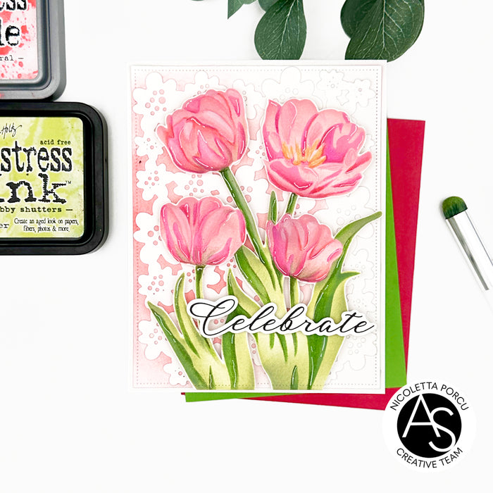 Spring Tulips Stencil Set
