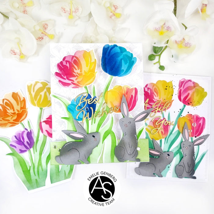 Spring Tulips Stencil Set