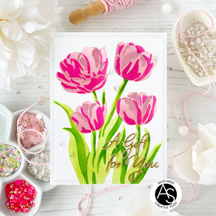 Spring Tulips Stencil Set