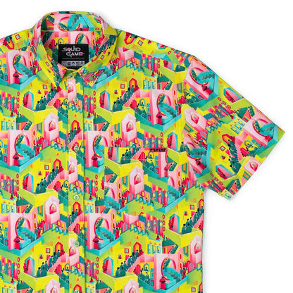 RSVLTS XS Squid Game Short Sleeve Shirt Squid Game "Fatal Steps" – KUNUFLEX Short Sleeve Shirt Squid Game "Fatal Steps" – KUNUFLEX Short Sleeve Shirt