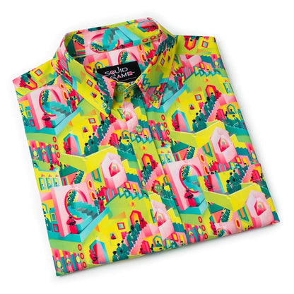 RSVLTS Squid Game Short Sleeve Shirt Squid Game "Fatal Steps" – KUNUFLEX Short Sleeve Shirt Squid Game "Fatal Steps" – KUNUFLEX Short Sleeve Shirt