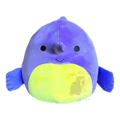 Squishmallow 16 Inch Fabriza the Purple Swordfish Plush Toy - Owl & Goose Gifts