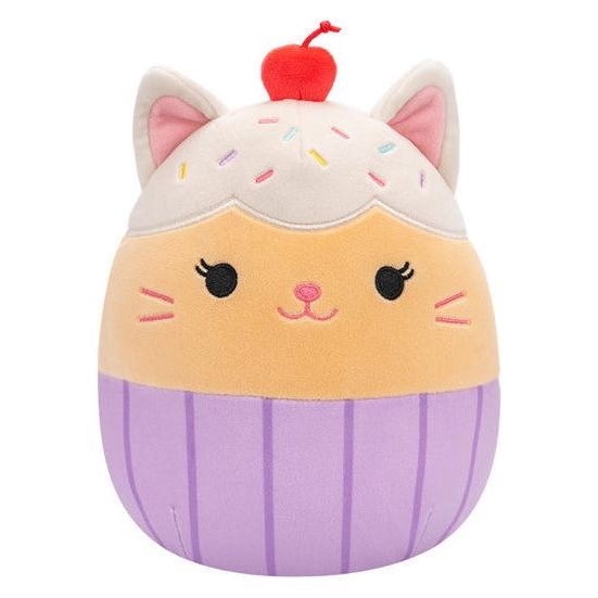 Squishmallow 16 Inch Miriam the Vanilla Cupcake Cat Plush Toy - Owl & Goose Gifts