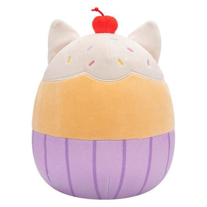 Squishmallow 16 Inch Miriam the Vanilla Cupcake Cat Plush Toy - Owl & Goose Gifts