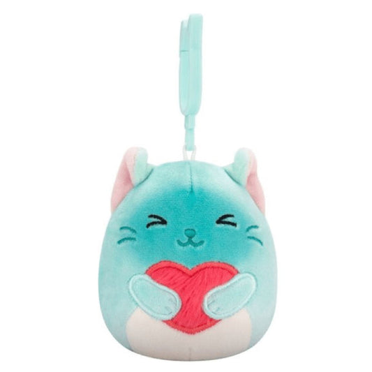 Squishmallow 3.5 Inch Sigrid the Cat Valentine Plush Clip