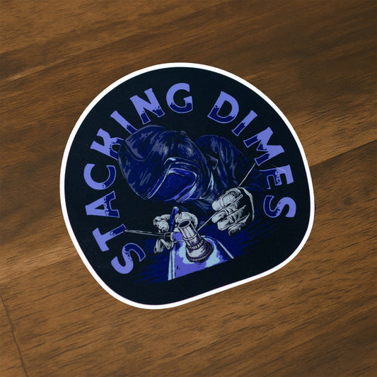 Stacking Dimes - Sticker