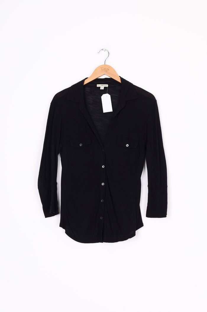 Standard James Perse Womens Black Top Size 2