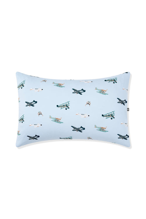 The front of the Standard Pillowcase in Take Off shown on a white background