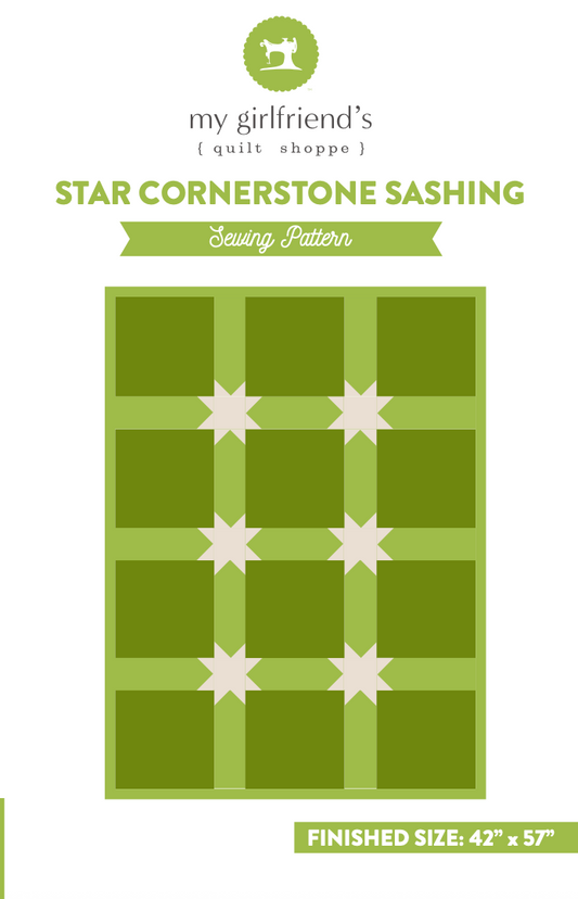 Star Cornerstone Sashing (Downloadable Sewing Pattern)