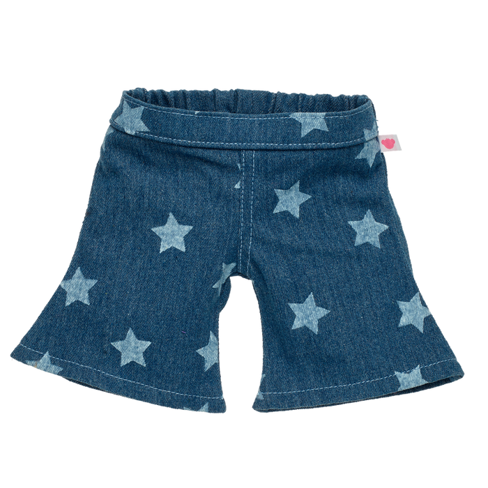 Star Print Flared Jeans