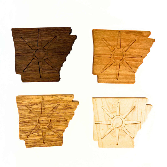 State Shaped Coaster Set/4