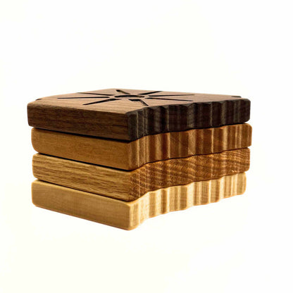 State Shaped Coaster Set/4