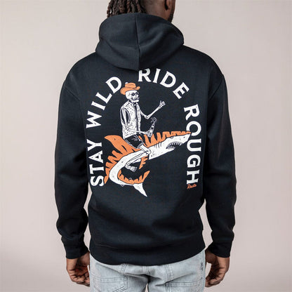 RSVLTS RSVLTS Pullover Hoodie Stay Wild Tiger Shark – Classic Hoodie Stay Wild Tiger Shark – Classic Hoodie