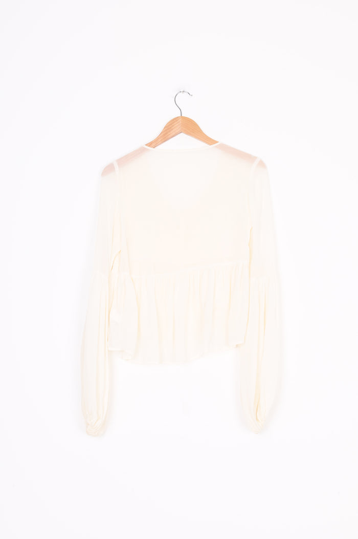 Stolen Girlfriends Club Womens Cream Top Size S