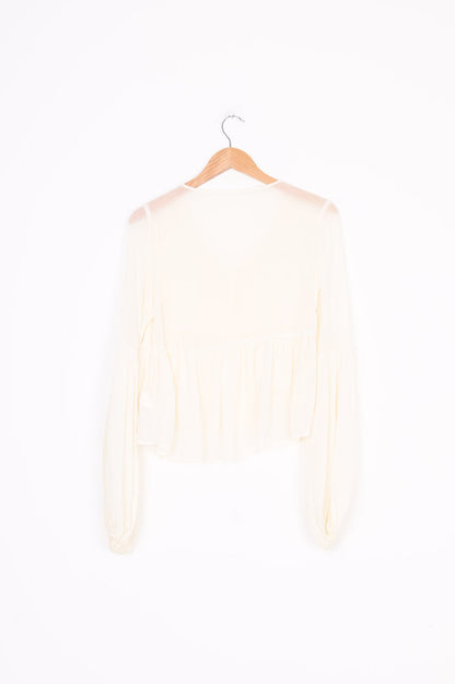 Stolen Girlfriends Club Womens Cream Top Size S
