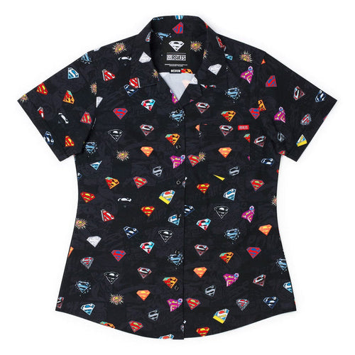 RSVLTS XS Superman Women's Short Sleeve Shirt DC Superman™ "Symbols of Hope" – Women's KUNUFLEX Short Sleeve Shirt DC Superman™ "Symbols of Hope" – Women's KUNUFLEX Short Sleeve Shirt