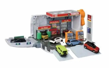 Takara Tomy Tomica Transform! Tank Truck Gas Station Vehicle Toy