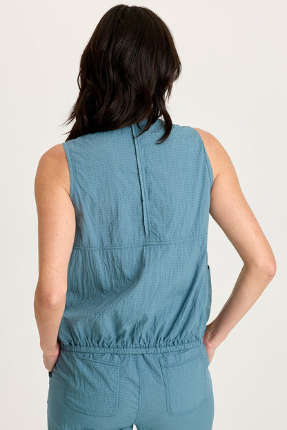 XCVI Tallis Textured Zip Front Vest