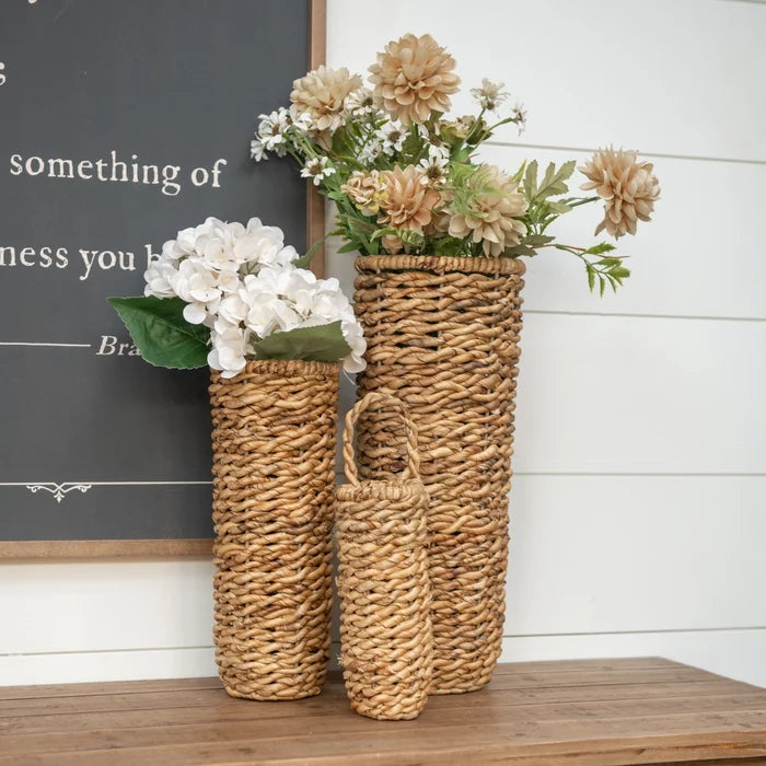 Tan Grass Wall Baskets (3 sizes)