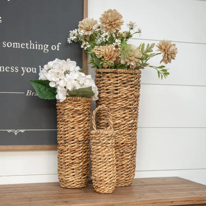 Tan Grass Wall Baskets (3 sizes)