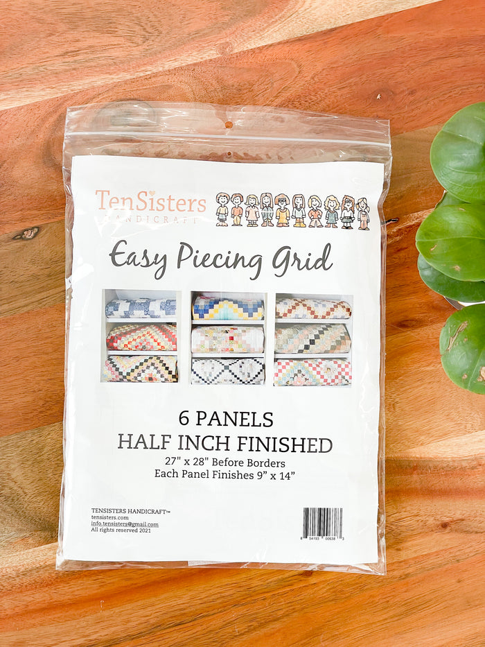 Easy Piecing Grid 6 Panels 0.5" Finished
