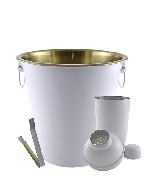 The Bar 4 Piece Barware Set - Matte White