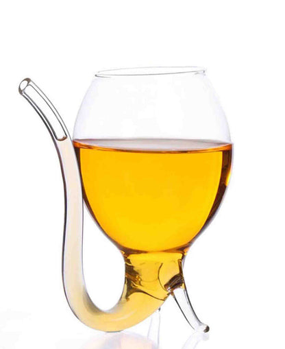 The Barista Vampire Glass With Glass Straw - Clear