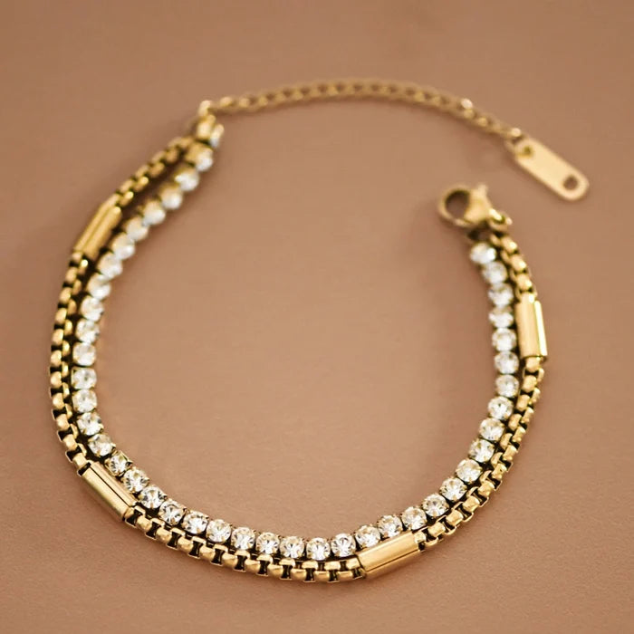 The Bella Steel Chain Bracelet