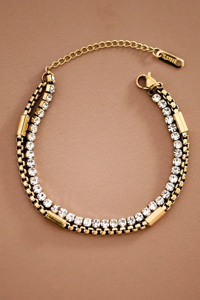 The Bella Steel Chain Bracelet