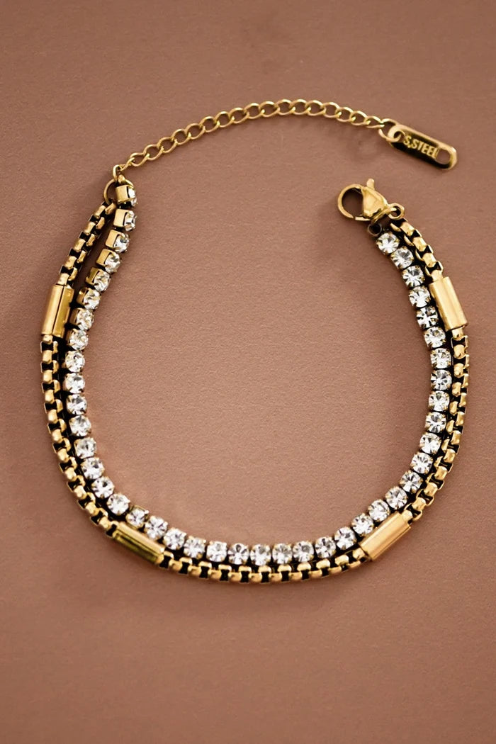 The Bella Steel Chain Bracelet