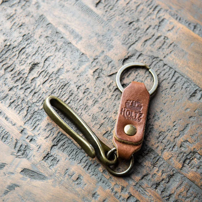 The Big Bass Fine Leather Keychain Fish Hook Key Ring Holder | Holtz Leather Co.