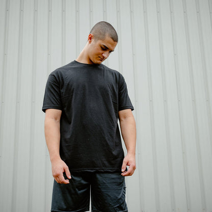 T-shirt front view #black_