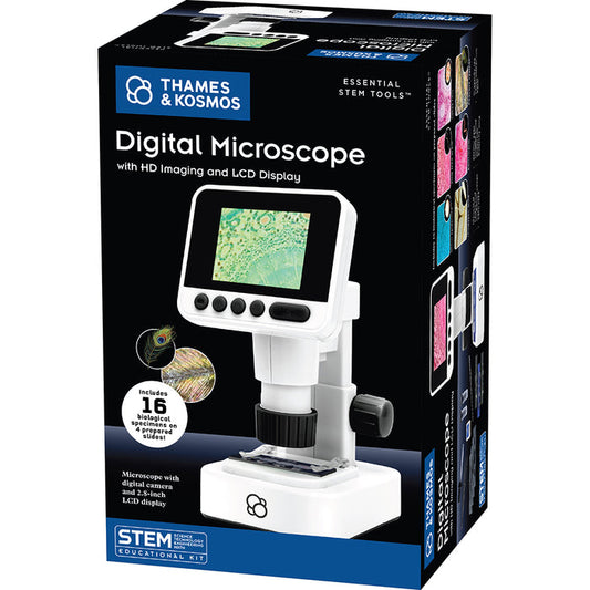 The Thames & Kosmos Digital Microscope with HD Imaging and LCD Display STEM Thames & Kosmos